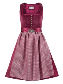 Midi Dirndl Antonia weinrot