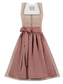 Midi Dirndl Elli beige-red