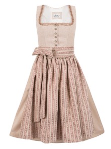 Midi Dirndl Judith beige-rose