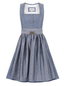 Midi Dirndl Tone blau