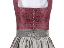 Midi Dirndl Babett wine red