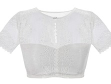 Dirndlbluse Babette natur-weiß