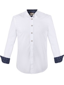 Bavarian shirt Albert white-marine