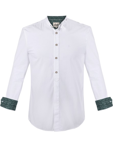 Bavarian shirt Albert white-green