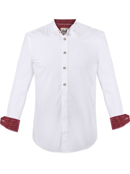 Bavarian shirt Albert white-wine red