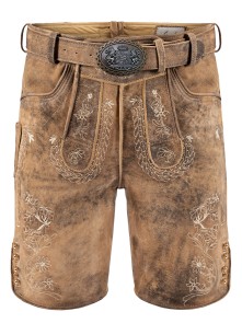 Bavarian Lederhosen short Peter sand