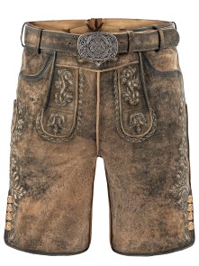 Bavarian Lederhosen short Baldi light brown-rustic