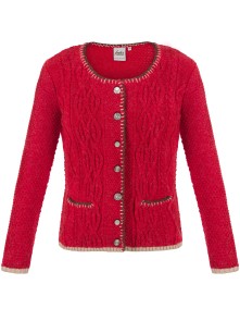 Trachtenstrickjacke Steffi rot