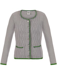 Trachtenstrickjacke Steffi grau