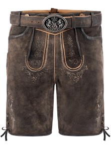 Bavarian Lederhosen short Daniel dark brown