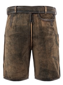 Bavarian Lederhosen short Tobias dark brown