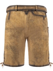 Bavarian Lederhosen short Wilhelm oak-rustic