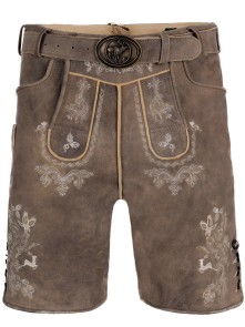 Bavarian Lederhosen short Leopold sand