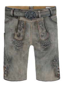 Bavarian Lederhosen short Joachim sand grey