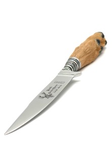 Traditional knife with roe deer handle