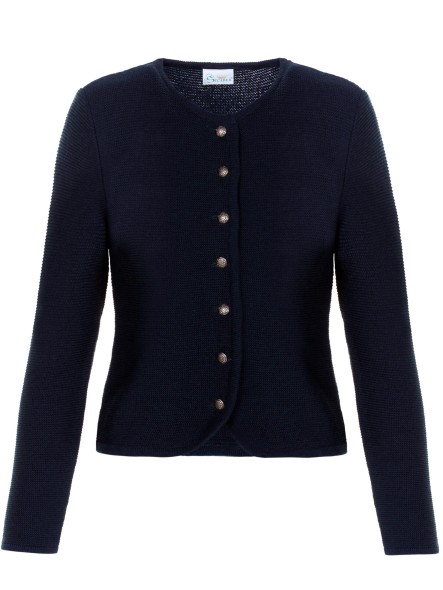 Bavarian ladies cardigan Evi (dark blue)