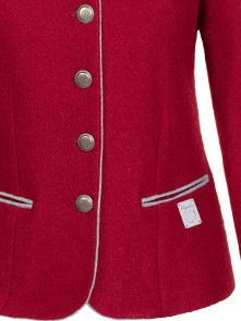 Bavarian ladies jacket Theresa (red)