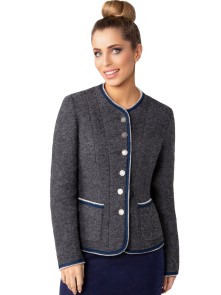 Bavarian ladies jacket Viktoria (gray)