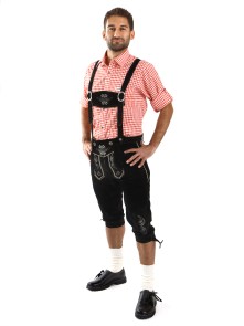 Bavarian lederhosen Austria (black)