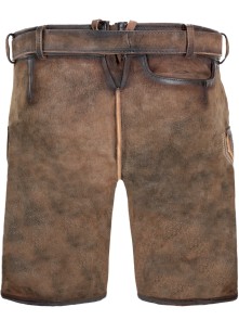 Bavarian Lederhosen short Bernd light brown