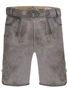 Bavarian Lederhosen short Matthias grey