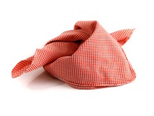 Bavarian scarve red-checkered