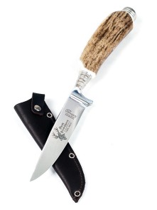 Traditional Deer horn knife round cap 1650