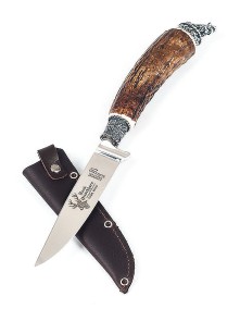 Traditional deer horn knife boar 1669-8