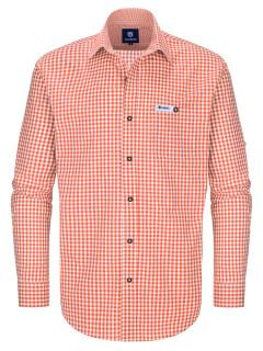 Shirt Hannes (orange-check)